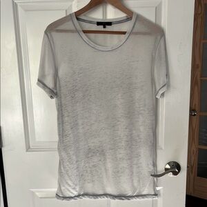 IRO Sheer White Short Sleeve Tee